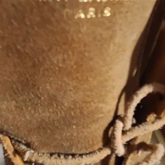 Saint Lauren Brown Suede High-Top Sneakers - Picture 10 of 11